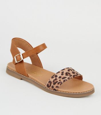 fawn footbed sandals