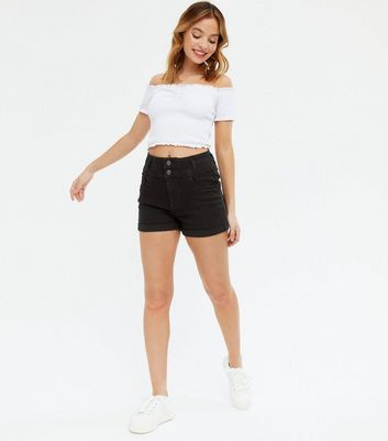 Petite Black Denim Shorts Online Sale 