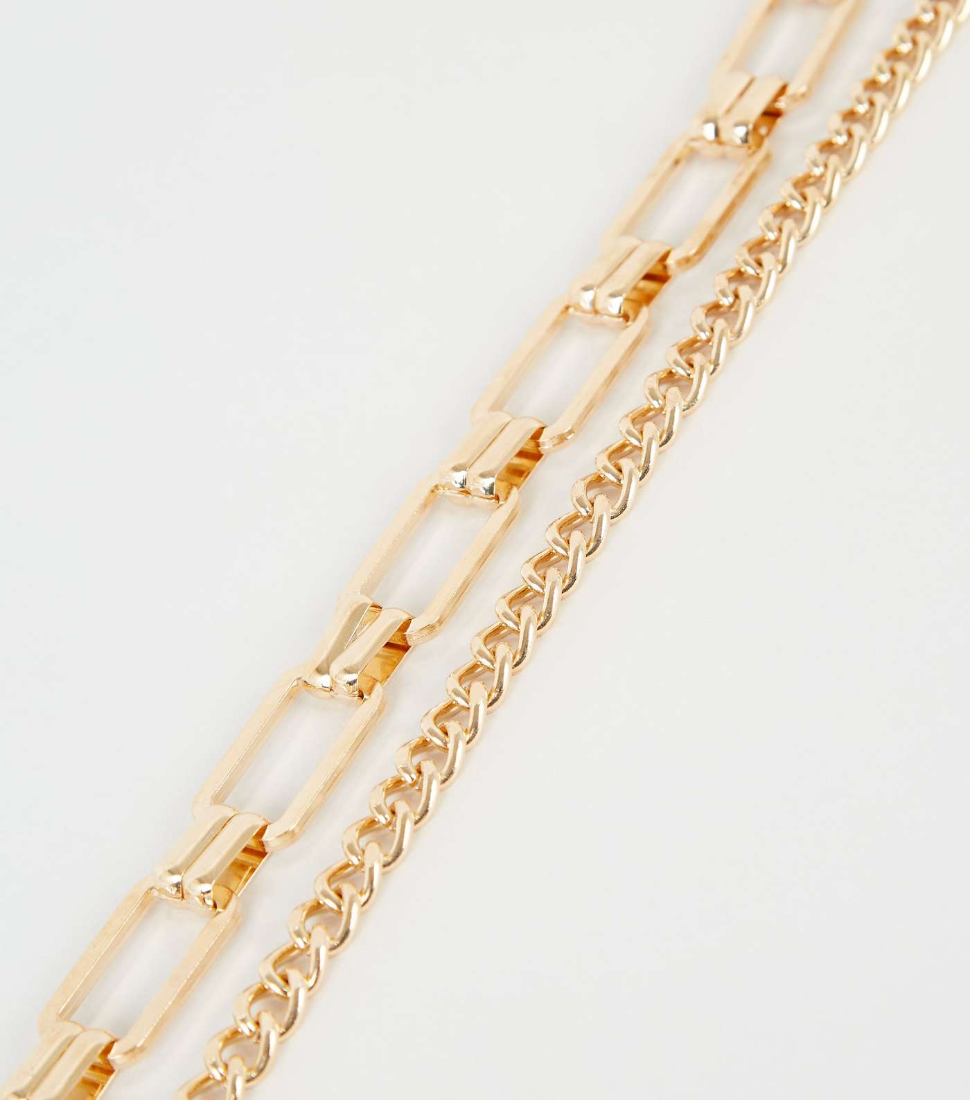 Gold Rectangle Linked Chain Belt  Image 3