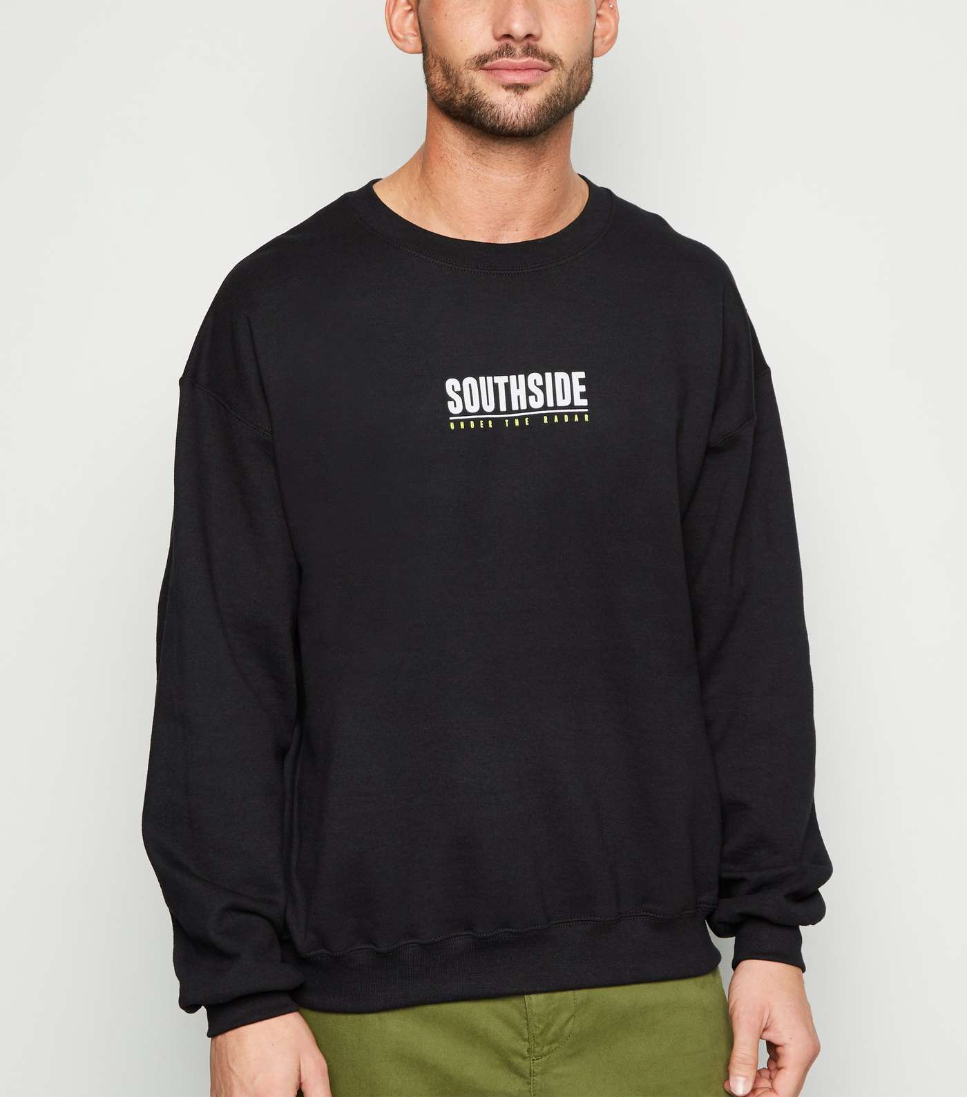 Black Southside Slogan Sweatshirt