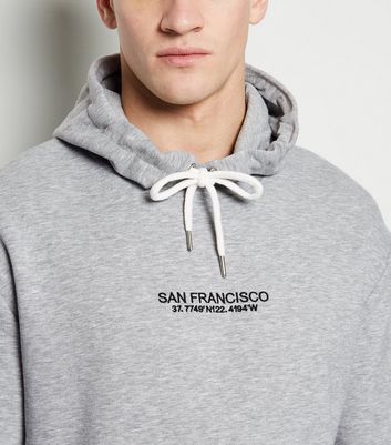 grey slogan hoodie