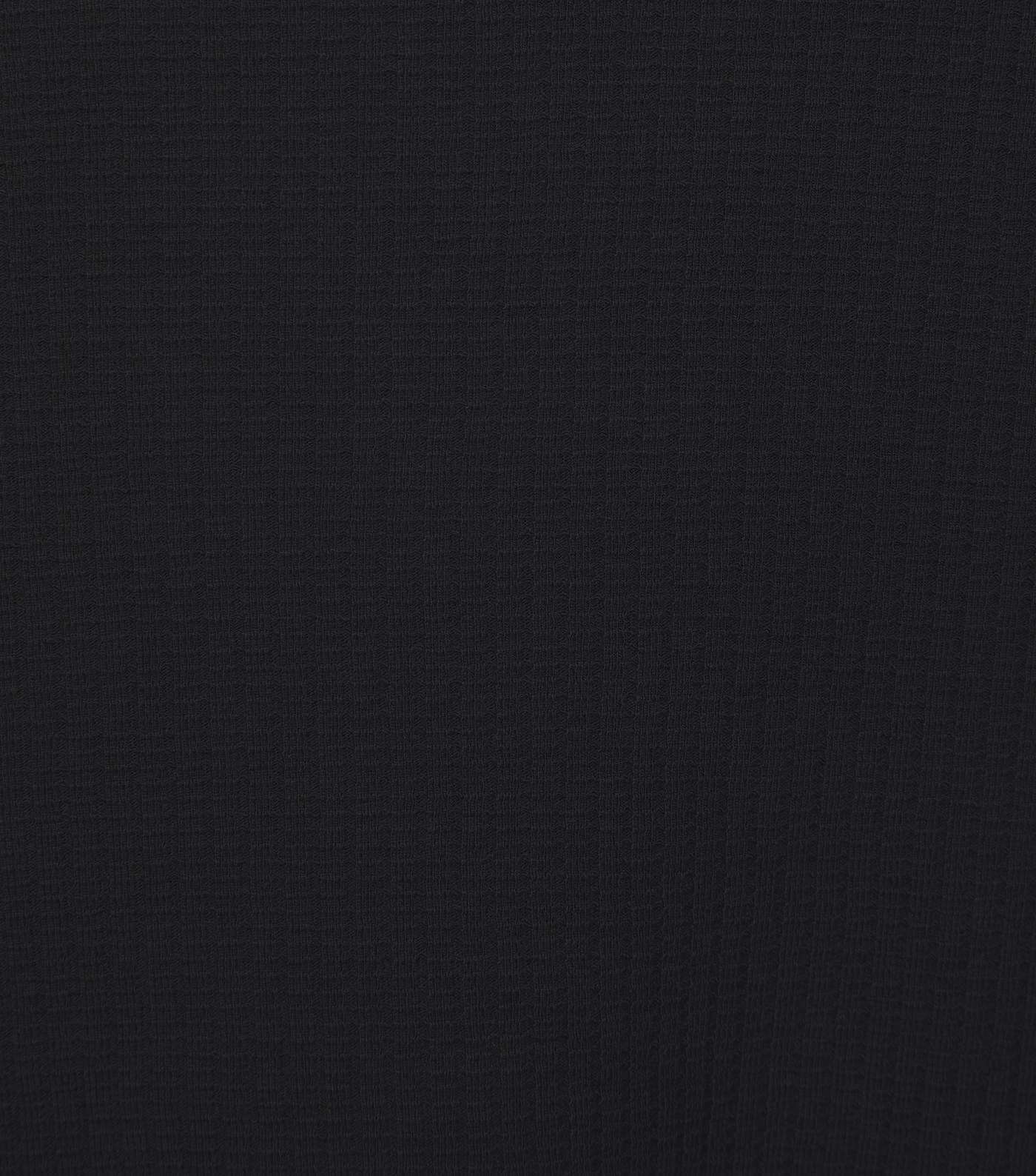 Black Textured Grid Oversized T-Shirt Image 6