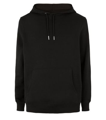 plain hoodie black