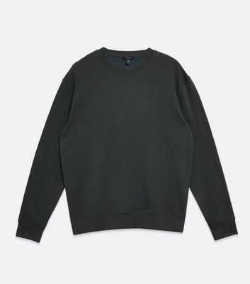 Image of Dark Green Crew Sweatshirt New Look