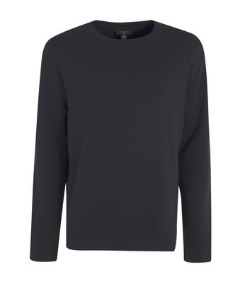 Image of Navy Crew Sweatshirt New Look