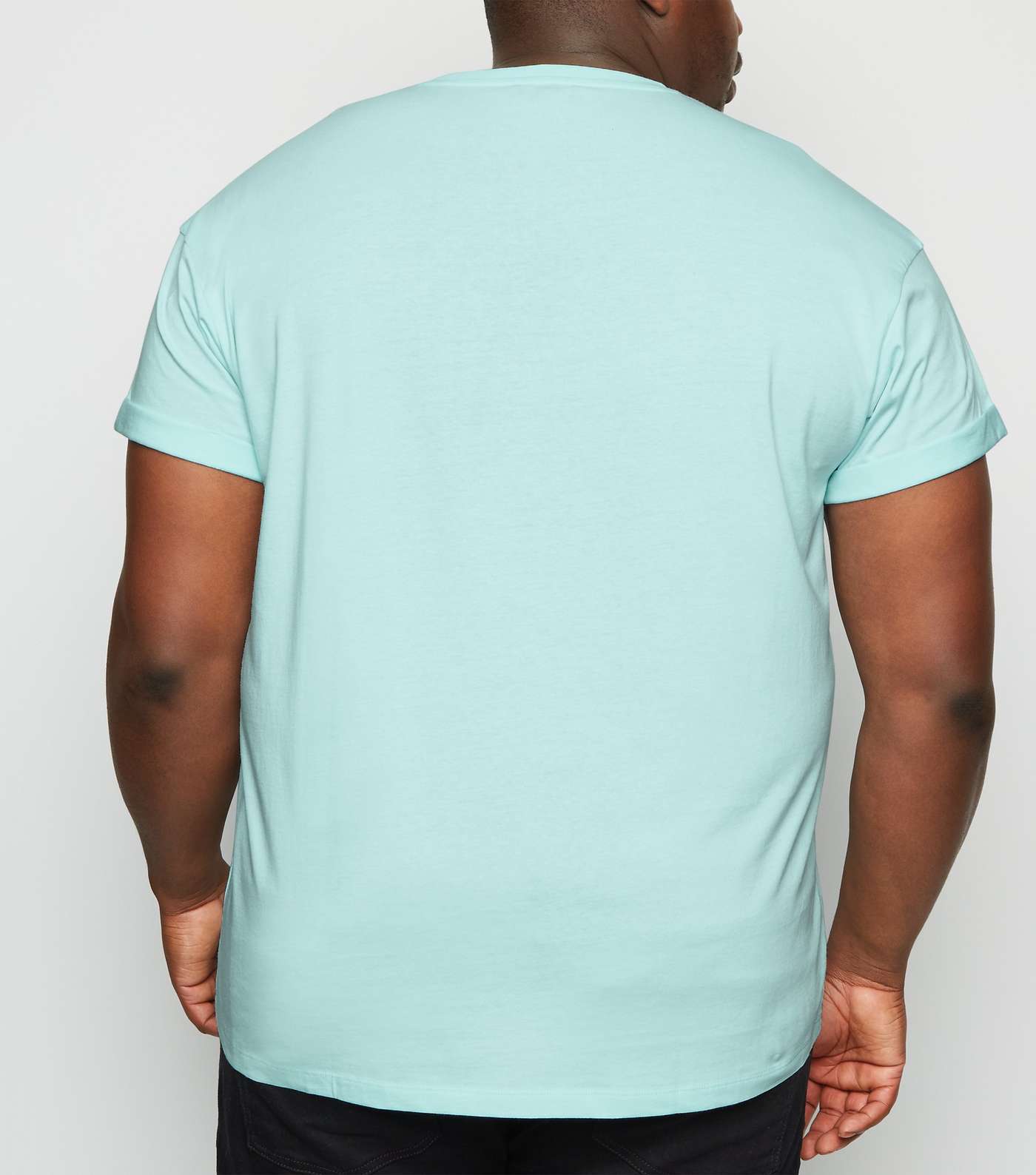 Plus Size Mint Green Sun Embroidered T-Shirt Image 3