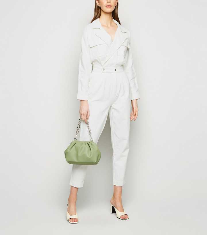 Cream Denim Boilersuit