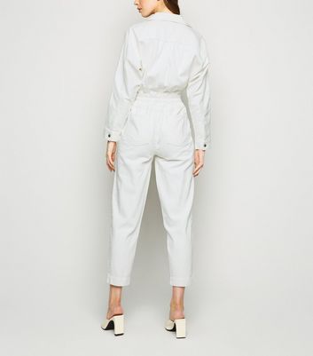 new look cream boiler suit