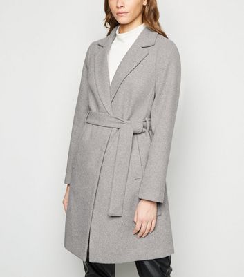 grey coat new look