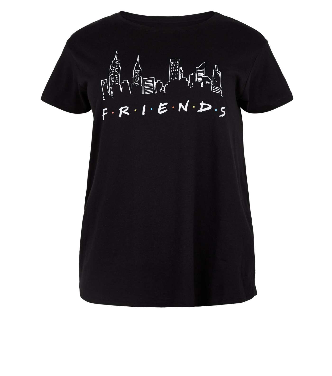 Curves Black Skyline Friends Logo T-Shirt  Image 4