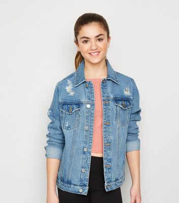 GRAPENT Girls' Basic Buttons Down Denim Jean Jacket Classic Outerwear –  Grapent