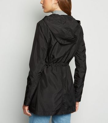 new look black anorak