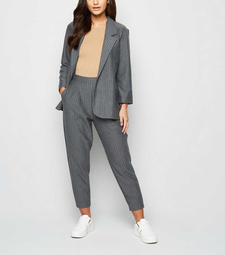 Manhattan Light Grey Pinstripe Trouser