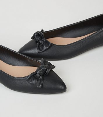 ballerinas schwarz mit schleife