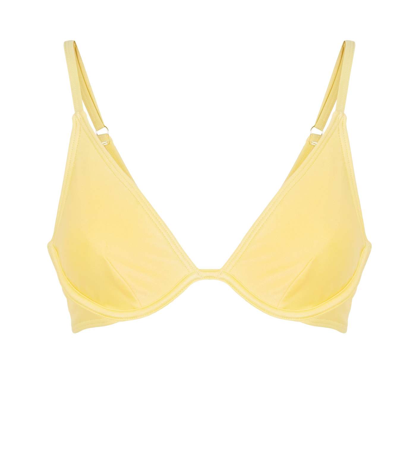 Yellow Underwired Bikini Top Image 3