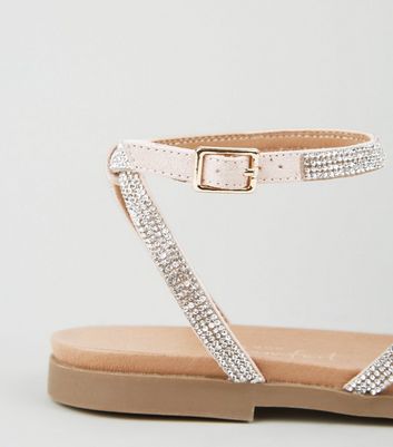 Sparkly on sale footbed sandals