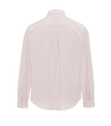 Image of Mid Pink Stripe Long Sleeve Shirt New Look