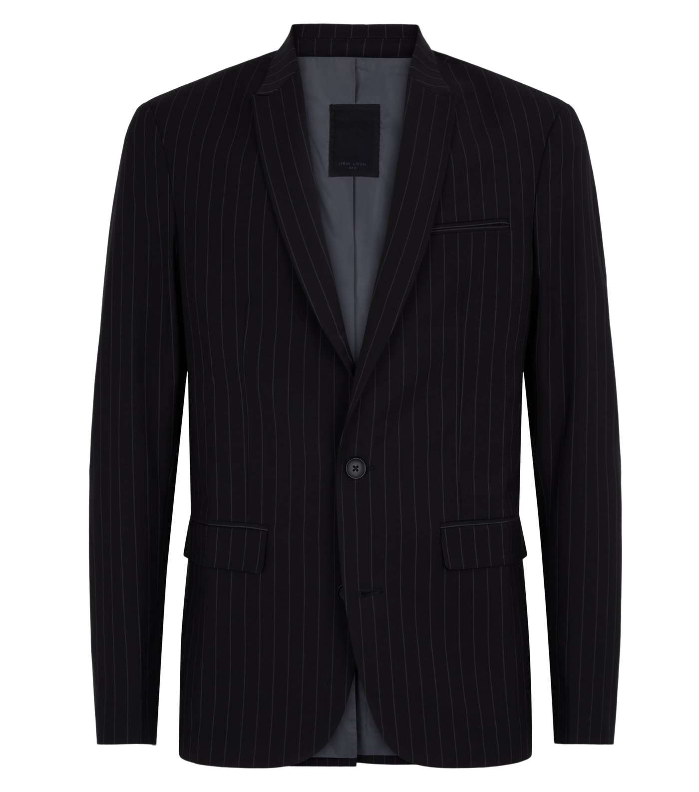 Black Pinstripe Suit Jacket