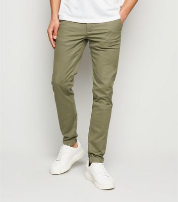 Khaki sales skinny trousers