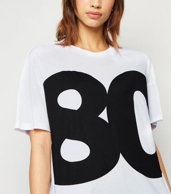 80s white shop t shirt