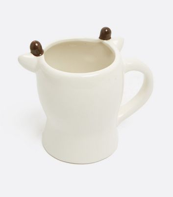 Image of Rose Gold Metallic 3D Giraffe Mug New Look