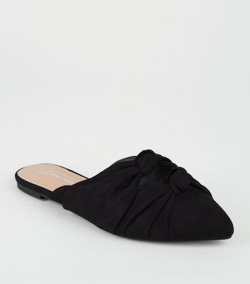 Suede pointed store mules