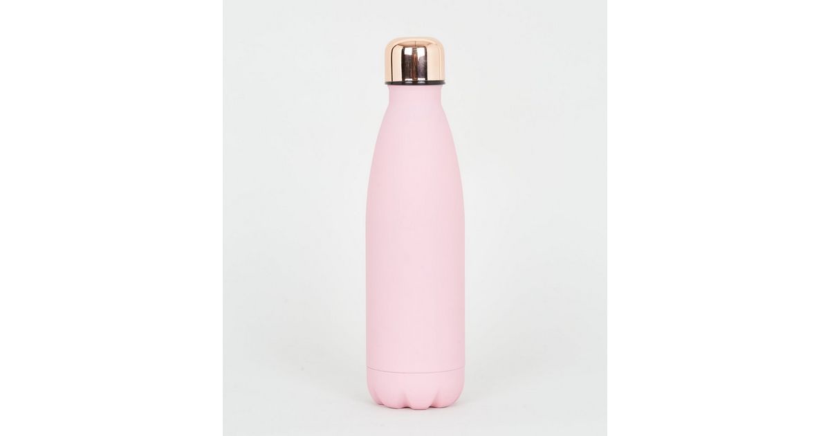 Download Pink Matte 260ml Metal Water Bottle | New Look Yellowimages Mockups