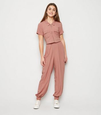 Girls hot sale utility jumpsuit