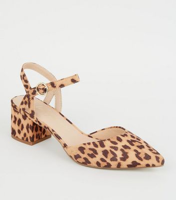 wide fit leopard heels