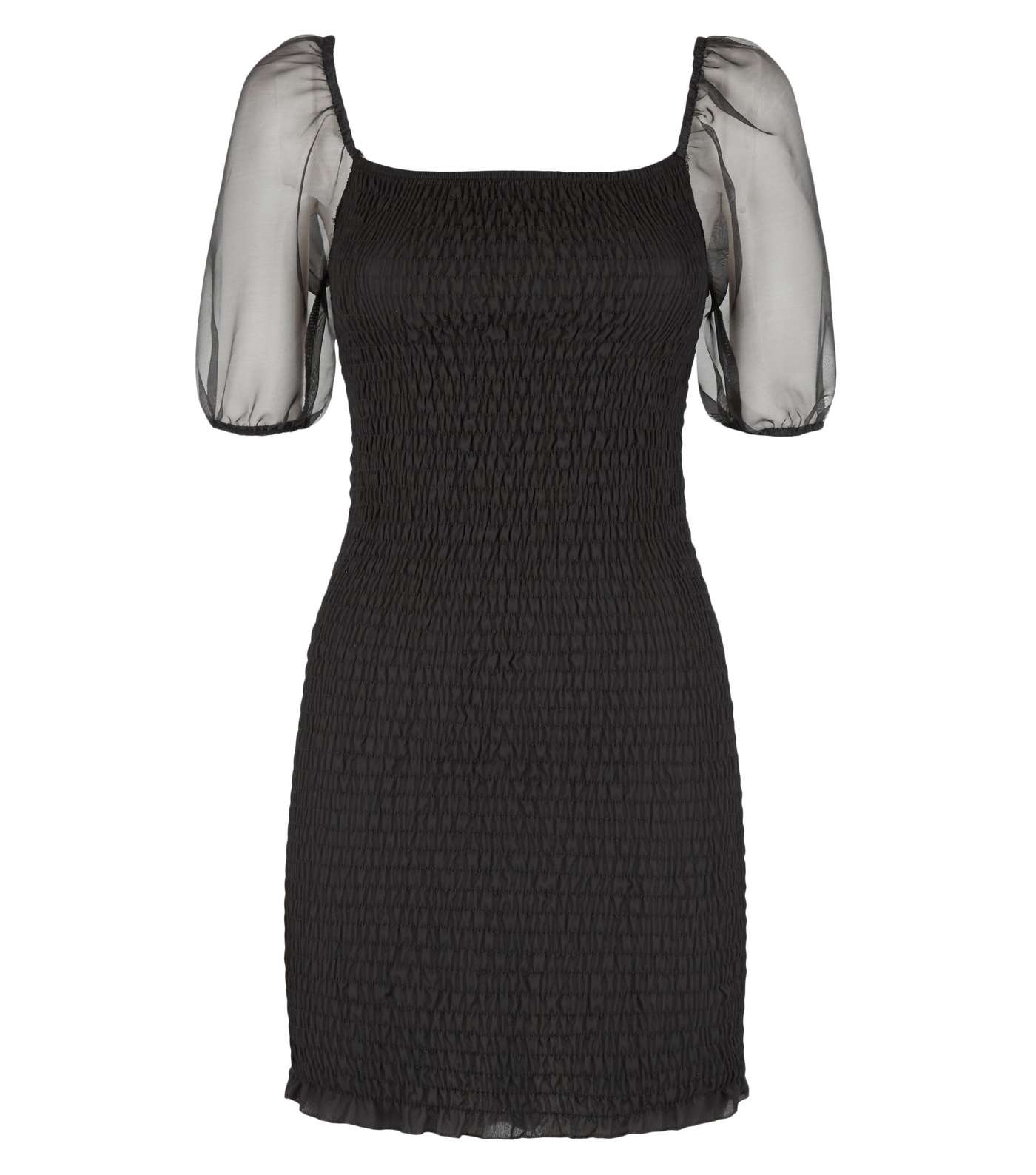Urban Bliss Black Organza Sleeve Mini Dress Image 4