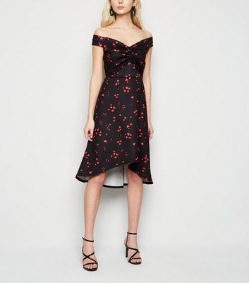 knot front midi dress