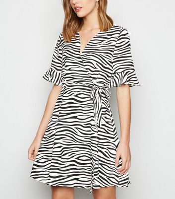 new look zebra dress