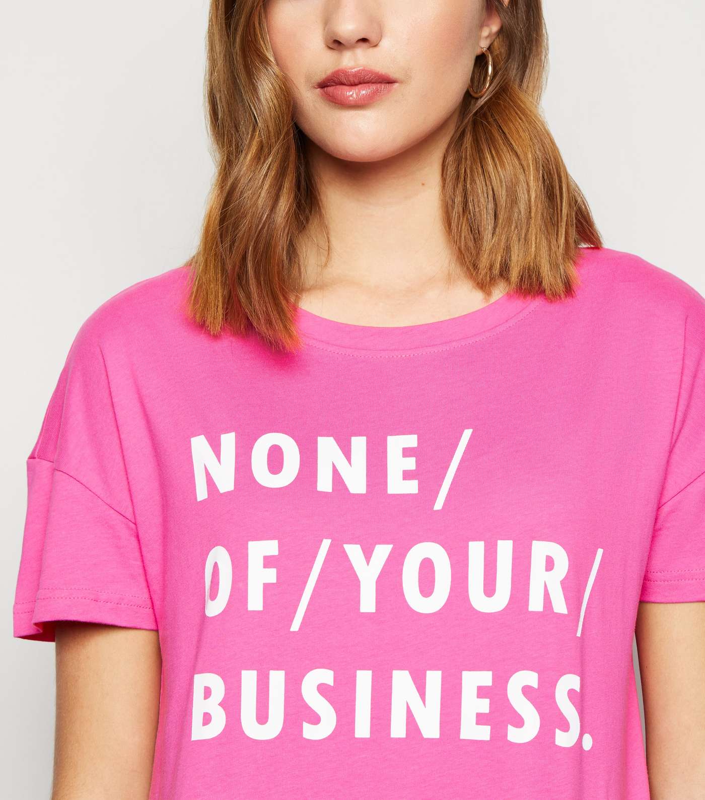 Noisy May Bright Pink Sassy Slogan T-Shirt Image 5