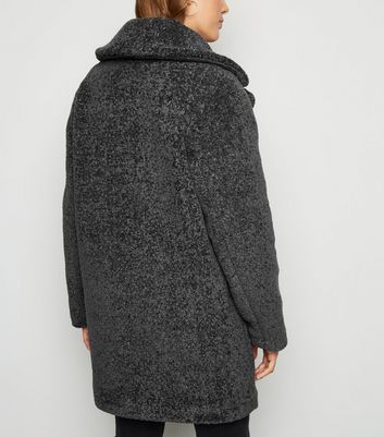 dark grey teddy jacket