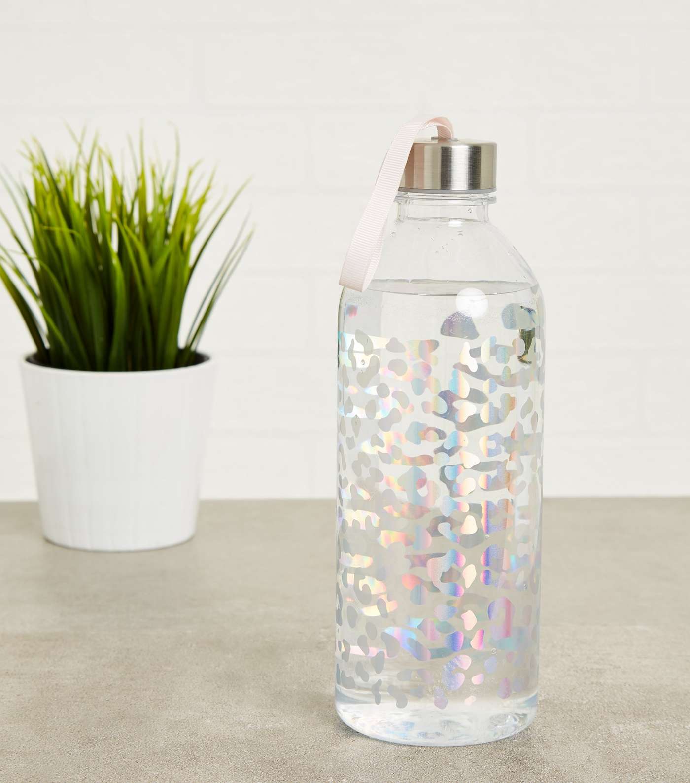 Multicoloured Animal Print Water Bottle Image 2