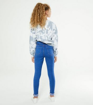 Girls Bright Blue High Waist Yazmin 
