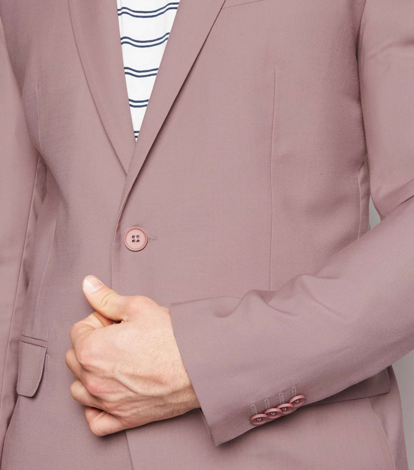 Pink Skinny Suit Jacket Image 5
