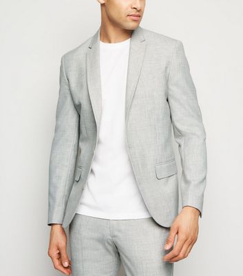 light grey coat suit