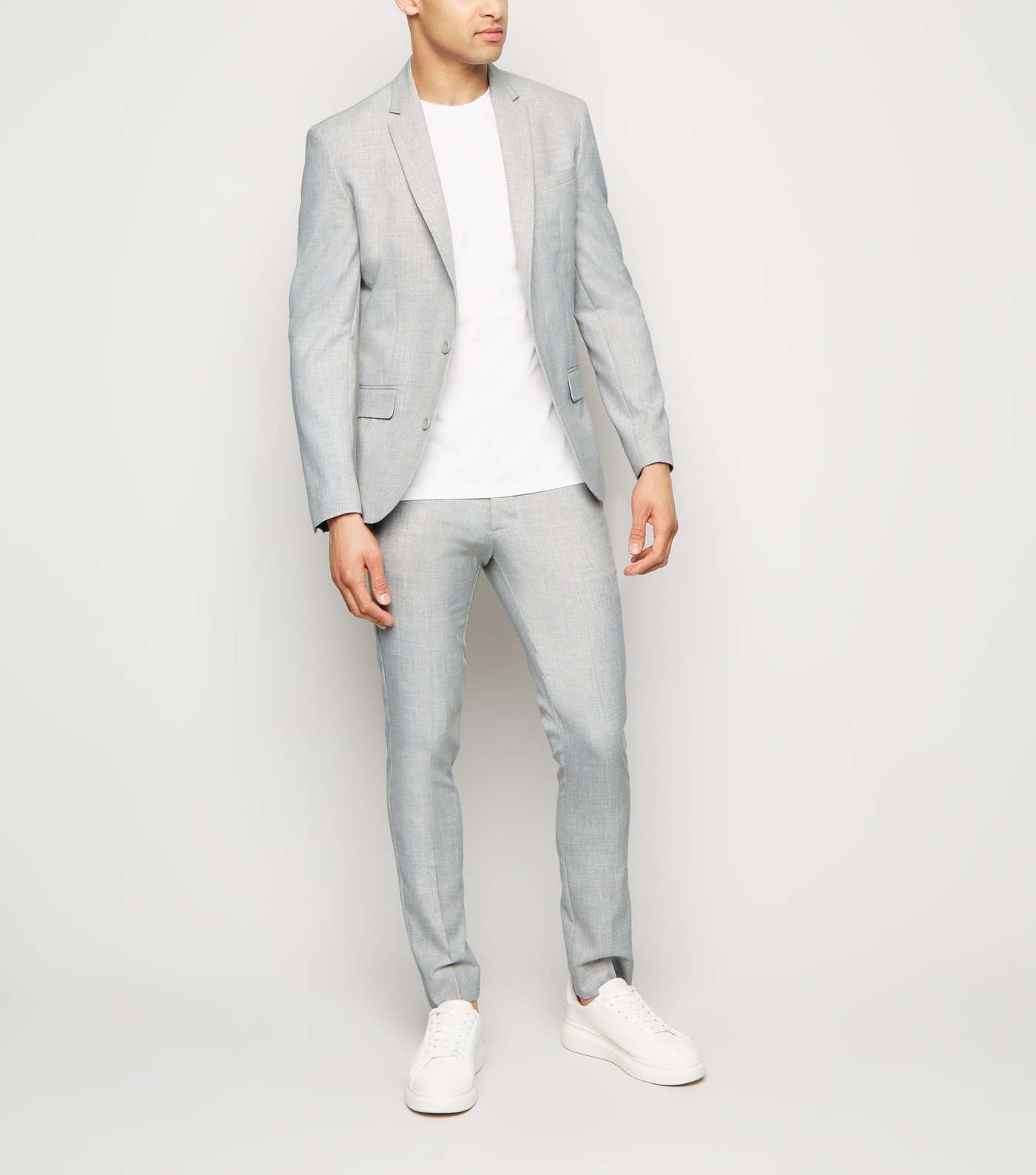 Light Grey Suit Jacket Image 2