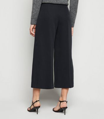 Black Pleated Culottes | New Look