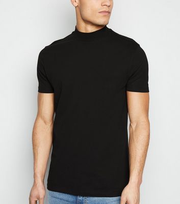 Black Turtle Neck T Shirt New Look