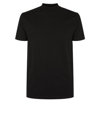 Black Turtle Neck T-Shirt | New Look