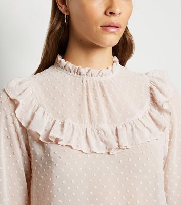 light pink chiffon blouse