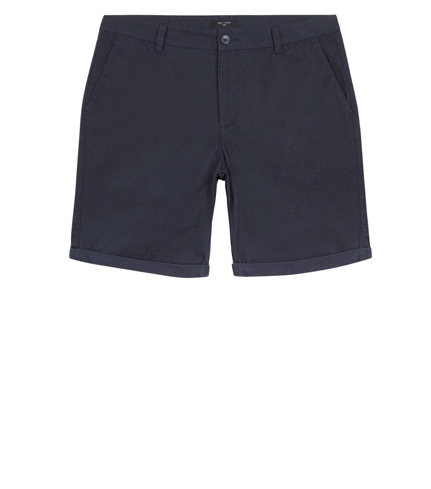 Navy Shorter Length Chino Shorts Image 4