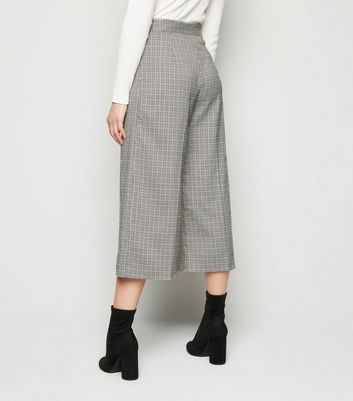 Black Check Culottes | New Look