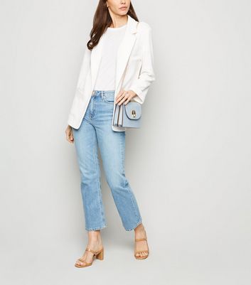 White on sale stretch blazer