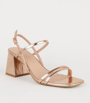 rose gold occasion shoes