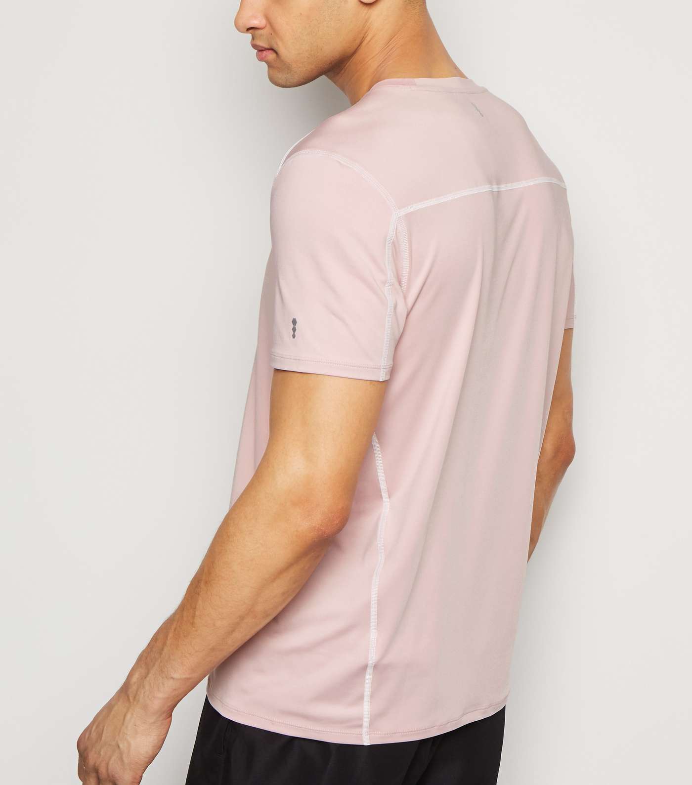 Pink Short Sleeve Sports T-Shirt Image 3