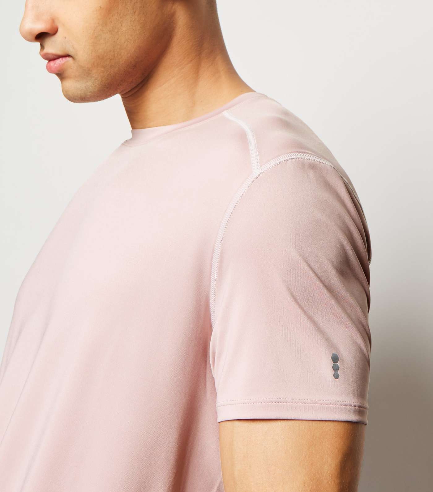 Pink Short Sleeve Sports T-Shirt Image 5