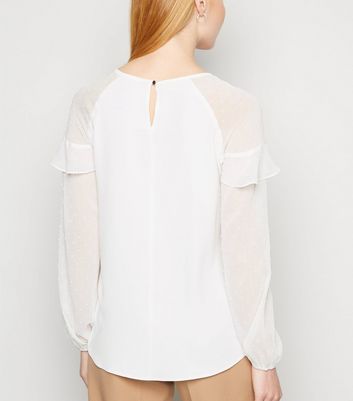 off white chiffon blouse